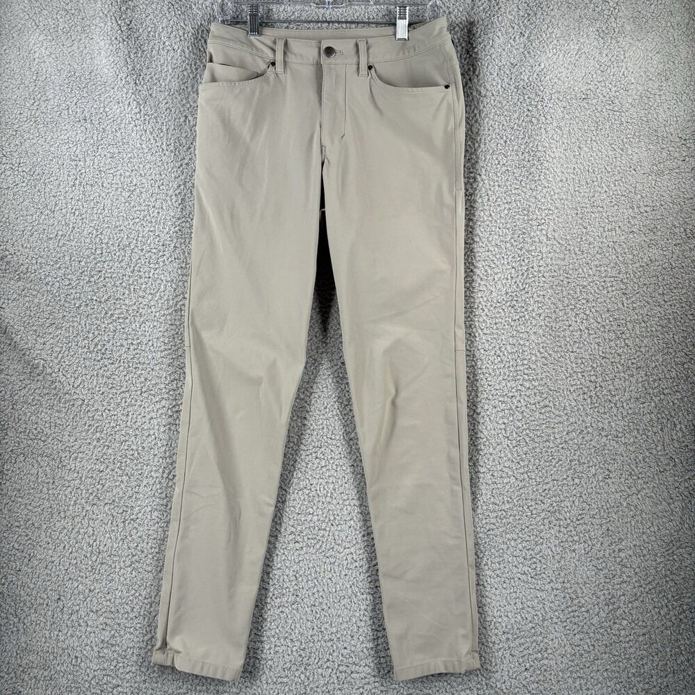 Lululemon ABC Classic-Fit 5 Pocket Pant Warpstreme Size 38x30 Khaki Light Brown